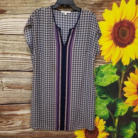 "Daniel Rainn" Woman's Pullover Dress Size: Medium purple/dark blue Pre-owned - Picture 1 of 7